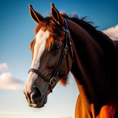 Un cheval en attente de soins