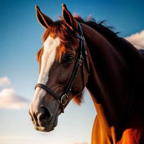 Un cheval en attente de soins