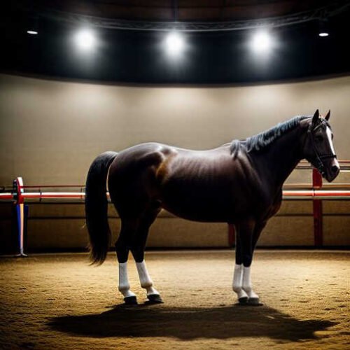 Travail du cheval à pieds en zone sécurisée