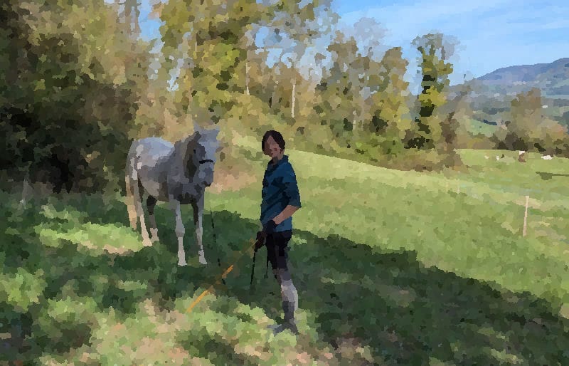 Exercices légers à pieds en extérieur