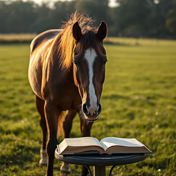 Un cheval qui apprend les codes